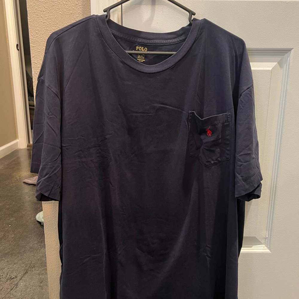 Polo by Ralph Lauren Men's Navy Blue T-Shirt